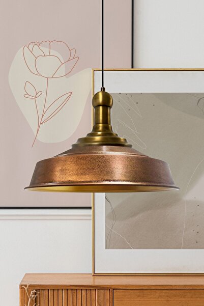 Bamyum Asaletli Eskitme Long Knob Başlık Retro Sarkıt Lamba Restoran Salon Aydınlatma