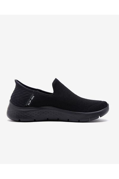 SKECHERS Schwarze Herren-Wanderschuhe - Slipper, flexibel, 216491 BBK