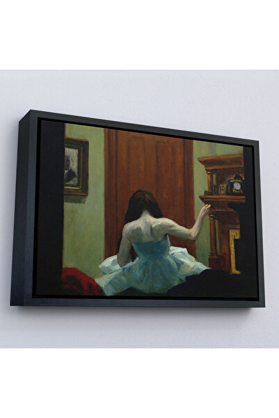 Oxyteez Edward Hopper cu cadru din lemn - Pictură interioară New York-7105