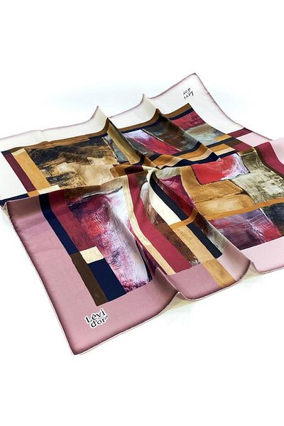 Levidor Μεταξωτό Φουλάρι Twill - 3879 - Αποξηραμένο τριαντάφυλλο