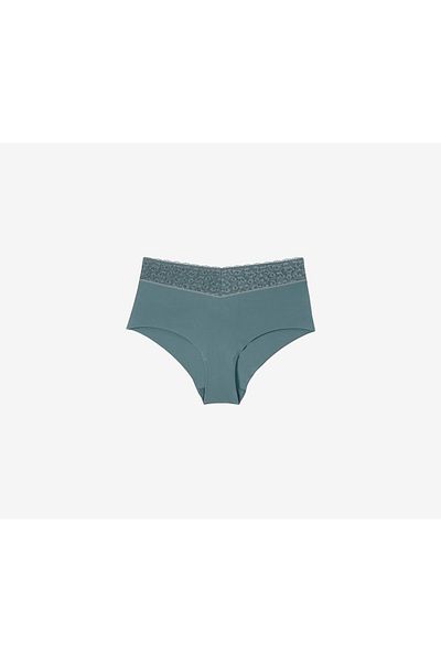 Tchibo Women Plain Waisted Panty, Sage