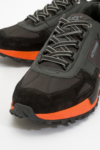 MARCOMEN Erkek Kalın Taban Bağcıklı Comfort Sneaker Gerçek Deri Mc 20354 Siyah