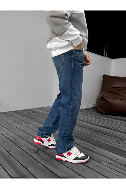 BYBASICMAN Джинси баггі з ефектом темно-синього кольору KE-201/200/625