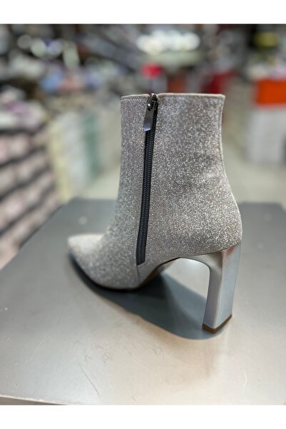 Genel Markalar Punto Simli Şık Kadın Topuklu Bot