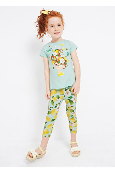 MAYORAL طقم مكون من قطعتين من تيشيرتات الصيف للفتيات الصغيرات 3787