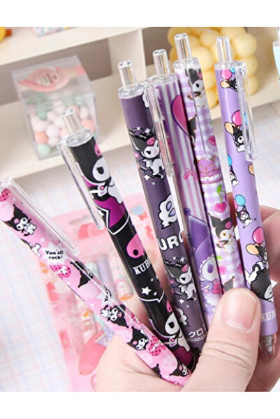 synshop Sanrio Kuromi Cinnamoroll My Melodi Melody Pochacco Jel Kalem 6lı Tük...