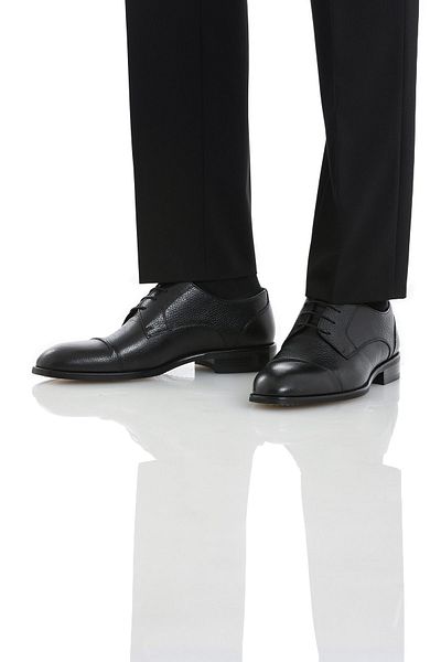 Hatemoğlu Black Classic Lace-up Leather Shoes