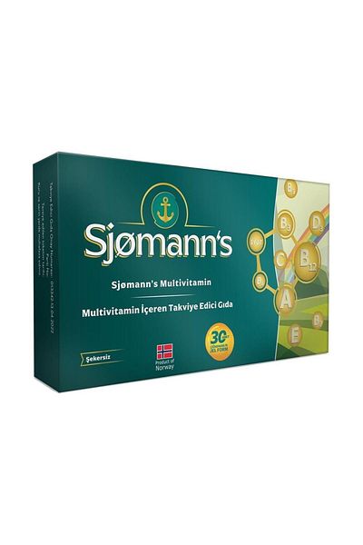 Sjomann's Food Supplement Containing Multivitamin 30 Tablets