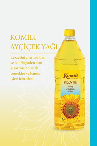 Komili Ayçiçek Yağı 2 Lt Pet