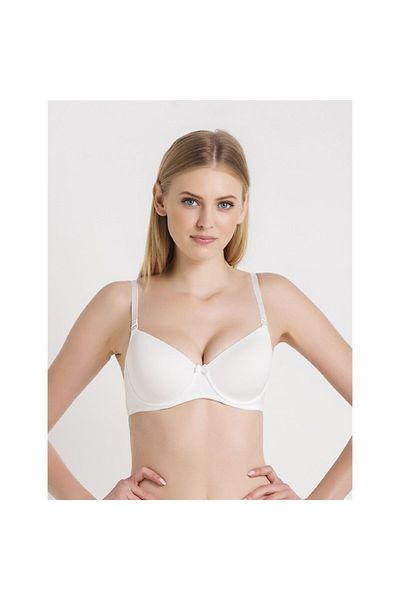 Magic Form 3045 Sutien subțire din țesătură simplă din burete - alb