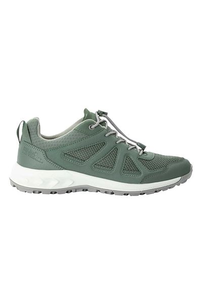 Jack Wolfskin 4051291_4311 Woodland 2 Vent Low W Kadın Spor Ayakkabısı Yeşil Beyaz