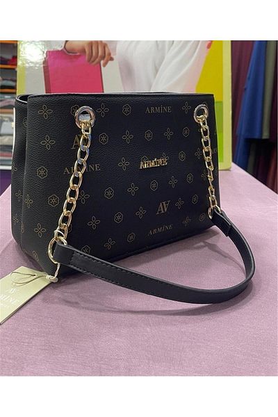 Armine Black Printed 332 Bag