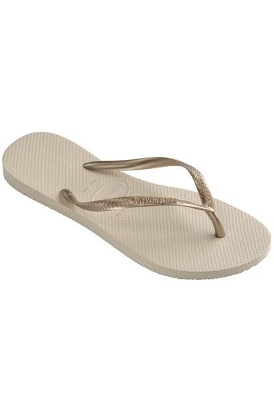 Havaianas Γυναικείες παντόφλες Slim Beige Light Gold
