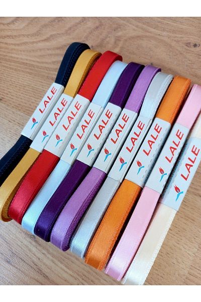 Hobigram Mixed Satin Ribbon1 cm Satin Ribbon Mixed Color 10 Pieces (Model 2) – Ribbon, Stylish Design