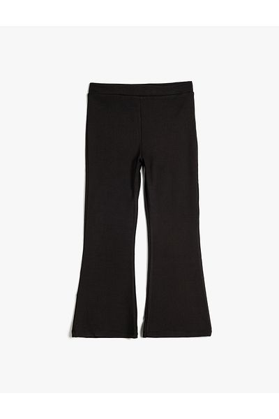 Koton Spanish Leg Basic Trousers - Elastic Waist