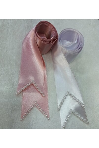 Hobigram Πούδρα Λευκό Απλό Πέρλα Κοσμήματα Κορδέλα Henna Night Υλικό Πέρλες Πλάτος 6 cm Μήκος 2 μέτρα