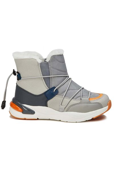 Kids Club Shoes Vicco Pablo Grey Orthopedic Kids Snow Boots - Phylon Rubber Sole