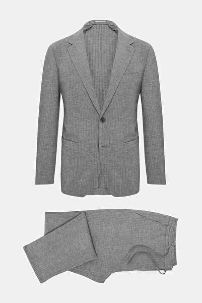 W Collection GRİ DÜĞMELİ TAKIM ELBİSE