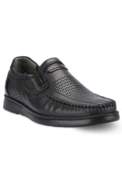 Forelli Helmut-H Men's Black Leather (40-45) Comfort Shoes