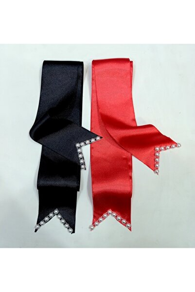 Hobigram Black Red Pearl Jewelry Ribbon Pearl Jewelry Ribbon Width 6 cm Length 2 Meters – Ribbon, Stylish Design