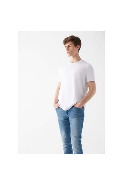 Mavi Ανδρικό μπλουζάκι Basic Crew Neck White M0610252-620