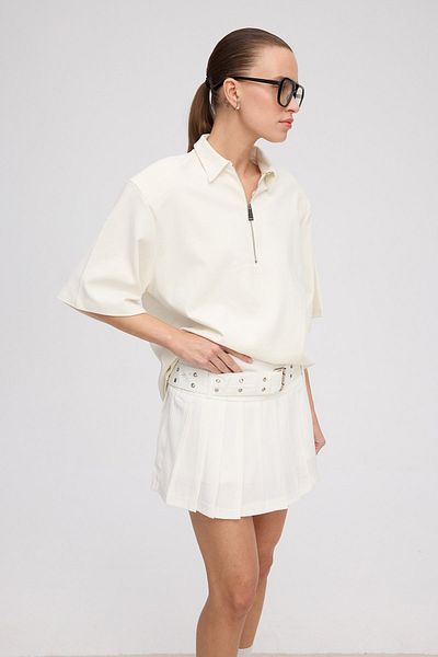 VATKALI Fustă tenis albă plisată - VTK sportswear
