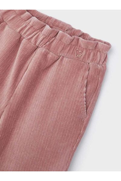 MAYORAL Girl's Wide Leg Velvet Trousers 4544