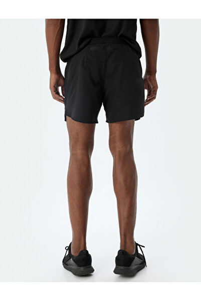 Koton Beli Lastikli Paraşüt Kumaş Kısa İçi Külotlu Cepli Spor Şort