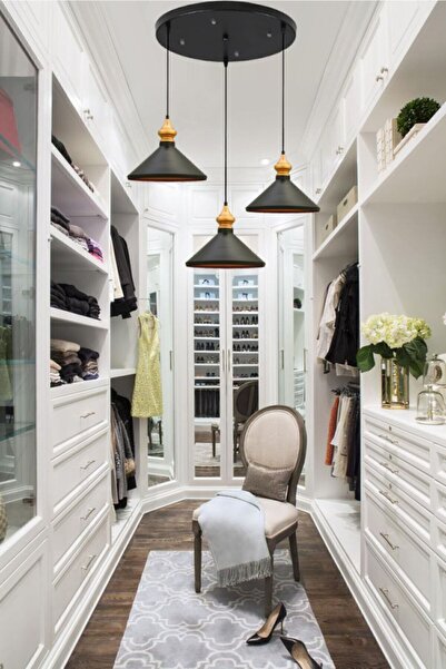 Bamyum Üçlü Siyah Circle Sarkıt Sarkıt Lamba Yemek Masası Oturma Odası Mutfak Salon Otel Showroom