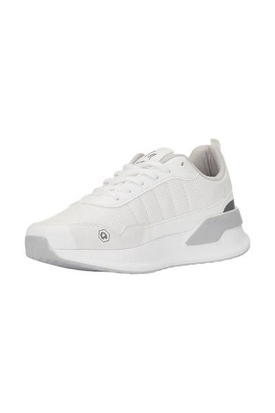 Nstil Casual λευκό ασημί ανδρικό αθλητικό παπούτσι με κορδόνια με οβάλ δάχτυλα με χοντρή σόλα με λεπτομέρεια αθλητικά παπούτσια 622