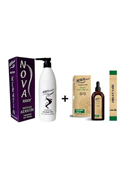 Nova Touch Nova Brezilya Fönü Keratin 700 ML + Nova Argan Yağı 100 ml