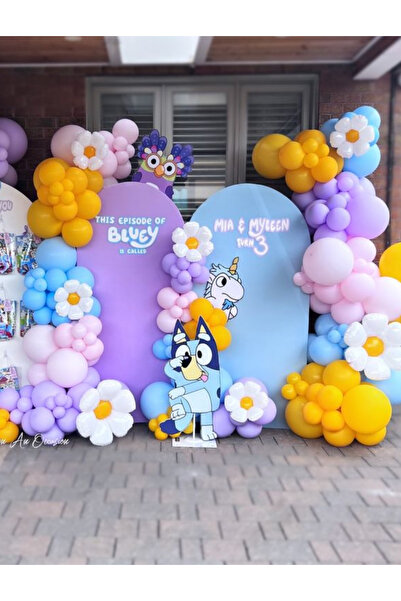 Çemrek Süs Parti Набір з 100 гірлянд з кульками з гірчичним фіолетовим кольор...