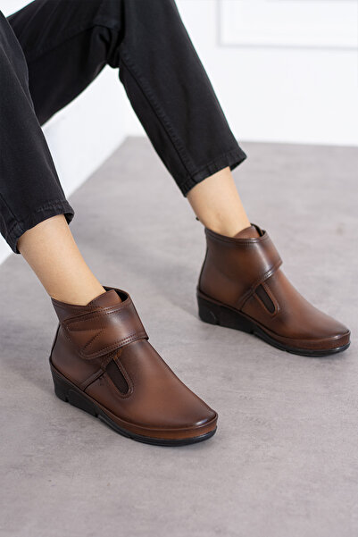 Shakrak Düz Taban Ortopedik Bağcıklı Streç   Anne Bot