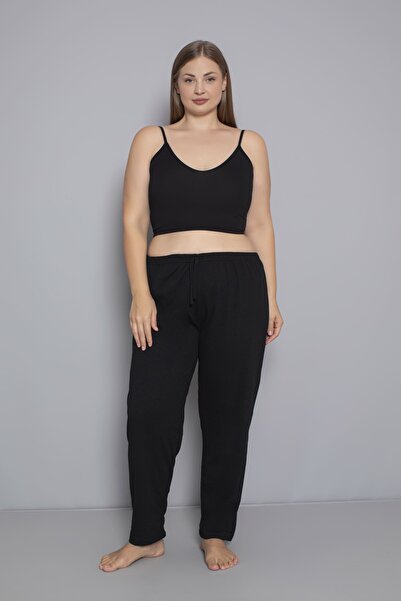 Orly More Μεγάλο μέγεθος Γυναικείο βαμβακερό ελαστικό ύφασμα μέσης χωρίς τσέπες