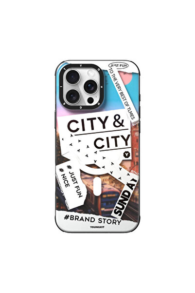 Youngkit iPhone 16 Pro Uyumlu Kılıf Magsafe Şarj Özellikli Youngkit A-City Se...