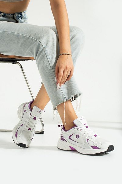 Hammer Jack Songa White Purple Women's Sports Shoes