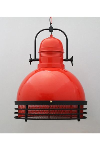 Bamyum Red Retro Pendant Lamp - Chandelier Lamp Living Room Kitchen Patisserie Cafe Barber Models