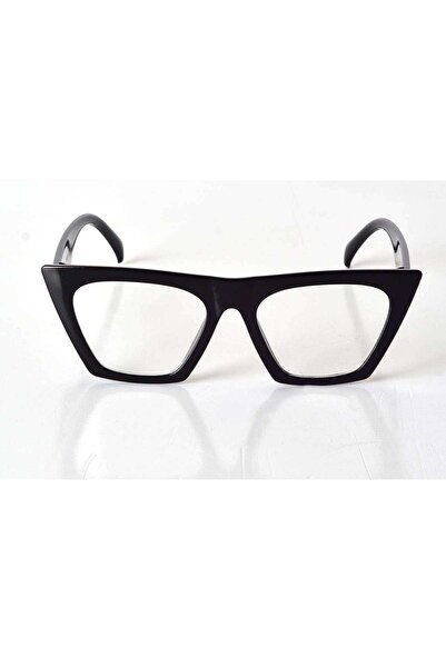 CT STONES Black Framed Transparent Glass Unisex Style Glasses