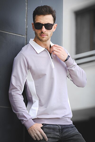 Oksit Чоловічий світшот з коміром на блискавці Shibu Parcels