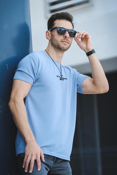 Oksit Ανδρικό μπλουζάκι Ft New Club Printed Autoban Crew Neck Lycra Slim Fit