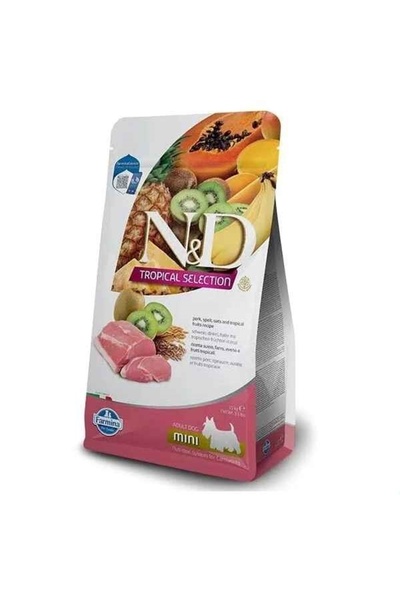 N&D Tropical Selection Domuz Etli ve Tropikal Meyveli Mini Irk Yetişkin Köpek...