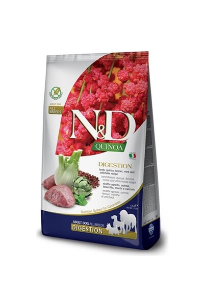 N&D Quinoa Digestion Kuzulu Yetişkin Medium Maxi Köpek Maması 2.5 Kg