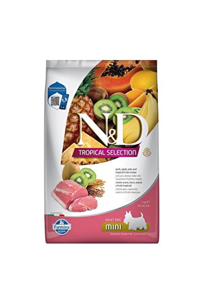 N&D Tropical Selection Domuz Etli ve Tropikal Meyveli Mini Irk Yetişkin Köpek...