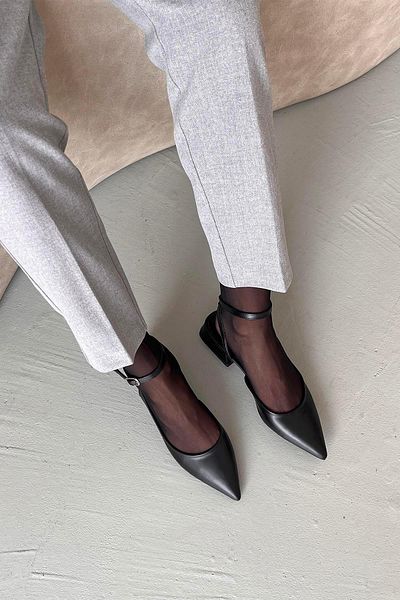 STRASWANS Edel Women's Heeled Leather Shoes Black