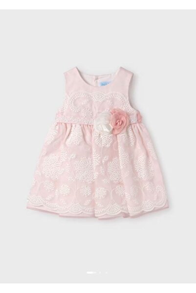 Abel & Lula Abel&lula kız bebek Işlemeli Organze Elbise 5010
