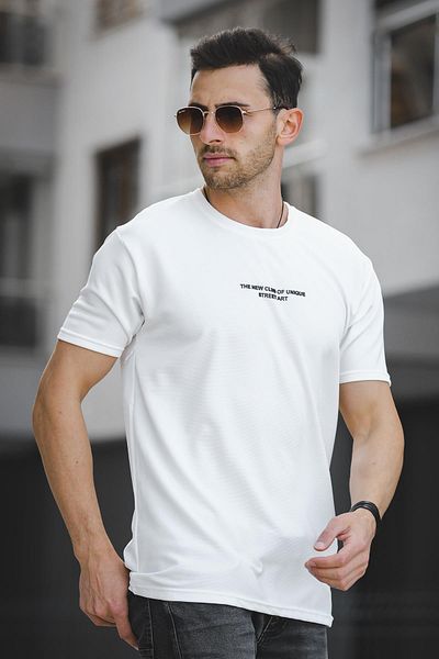 Oksit Ανδρικό μπλουζάκι Ft New Club Printed Autoban Crew Neck Lycra Slim Fit