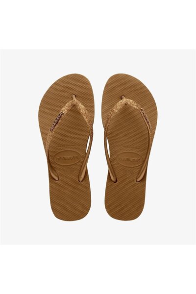 Havaianas Slim Sparkle Bronze Slippers
