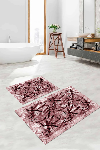 Napoli Home Set de toaletă pentru covoraș de baie, imprimat digital, lavabil,...