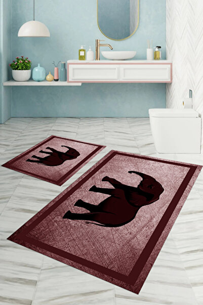 Napoli Home Set de toaletă pentru baie, imprimat digital, lavabil, anti-alune...