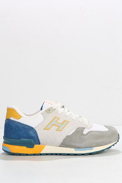 Hammer Jack Mexic Pantofi sport damă Ciment White Indigo din piele naturală